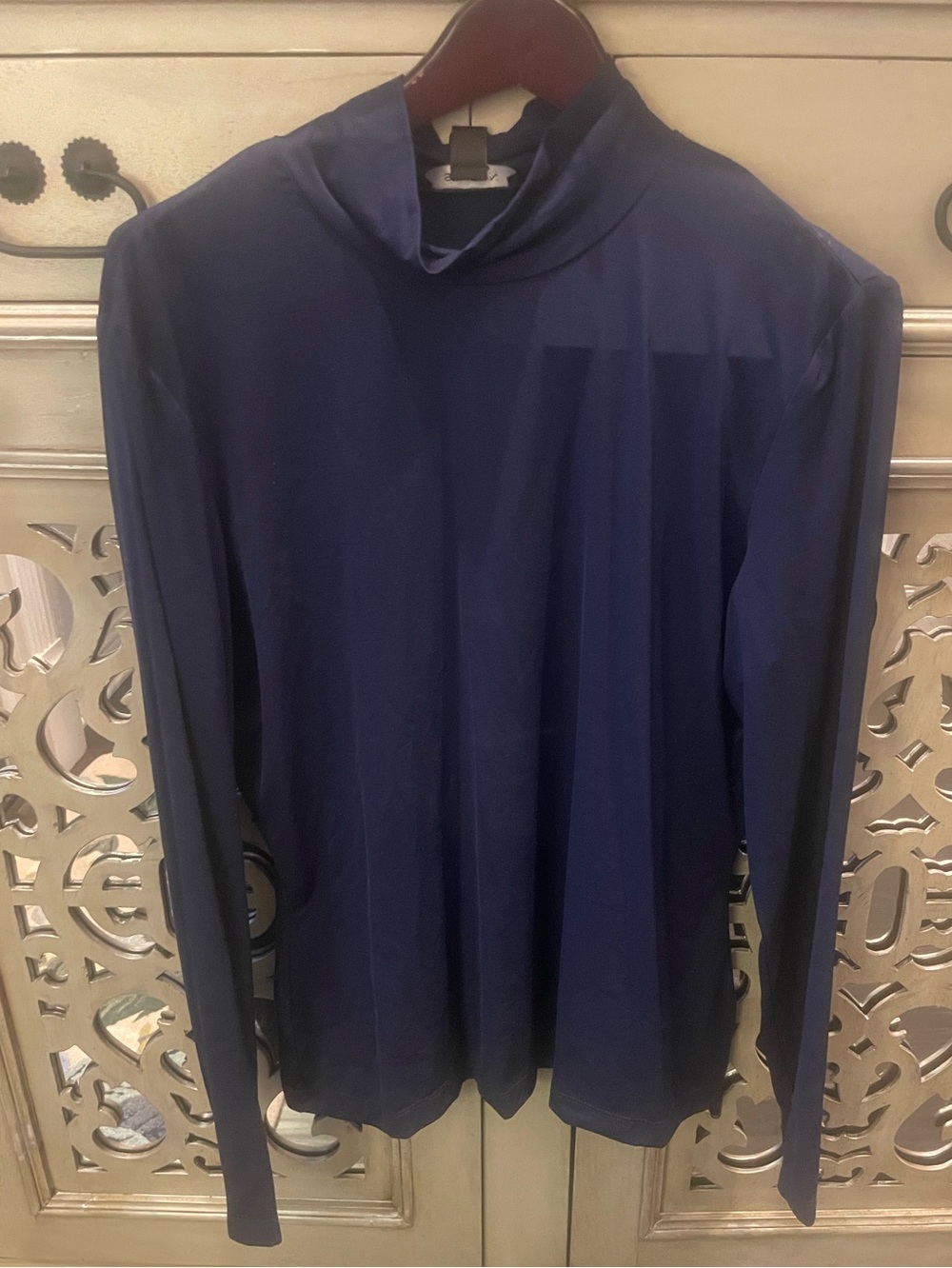 St John’s Navy Long-Sleeve Mock Neck Sweater